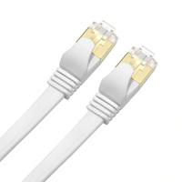 Kabel Jaringan Cat 8 Ethernet 40Gbps 2000Mhz Kabel Cat8 Kabel Cat8 15 Meter 20 Meter 30 Meter Pvc Tembaga Polos