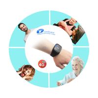 Bracelet de suivi GPS 4G pour Elder Smart Locator Fall Down Détection et alerte Appel en temps réel Tracker GPS avec moniteur de santé