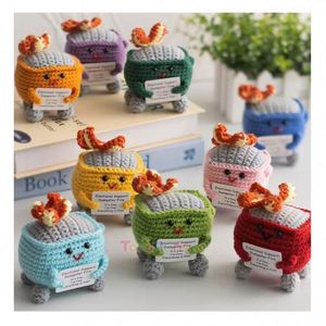 Adorables Muñecos de Animales de Dibujos Animados Hechos a Mano con Ganchillo, Juguetes de Coser y Tejer Amigurumi con Bolsa para Colgar y Llavero - Product Image 6