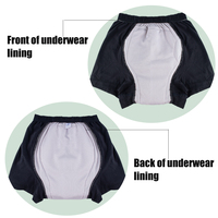 3er Set L-2XL XXL Adult Wasch bare Stoff windeln Wasserdichte Windel Wieder verwendbare Inkontinenz pflege hose für ältere Frauen