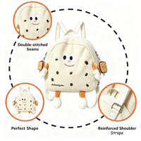 Sac à dos en velours côtelé personnalisé en forme de personnage de dessin animé, sac en peluche amusant en forme de nourriture pour enfants, sac d'école, cadeau créatif pour enfants, vente en gros