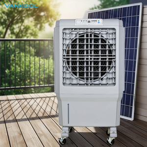Enfriador <span class=keywords><strong>de</strong></span> <span class=keywords><strong>aire</strong></span> evaporativo portátil con energía solar para habitaciones DC AC <span class=keywords><strong>aire</strong></span> <span class=keywords><strong>acondicionado</strong></span> doméstico para uso en exteriores con panel solar - Product Image 1