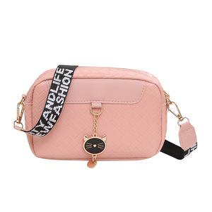 Bolso Bandolera de Moda para Mujer, Cuero PU con Patrón Geométrico, Diseño Cuadrado Pequeño 20*10*15cm para Cámaras - Product Image 5