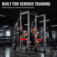 Rack de squat robuste à charge libre avec barre de traction, équipement de musculation complet pour salle de sport commerciale