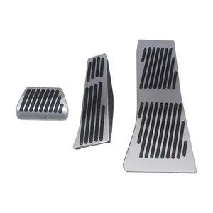 Aluminium alloy foot rest pad brake pedal fuel gas accelerator pedal for BMW new X5 X6 AT with M logo