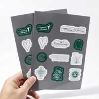 Autocollants personnalisés imperméables avec logo de marque, impression d'étiquettes, autocollants en vinyle auto-adhésifs, feuilles d'autocollants coréens découpés sur mesure