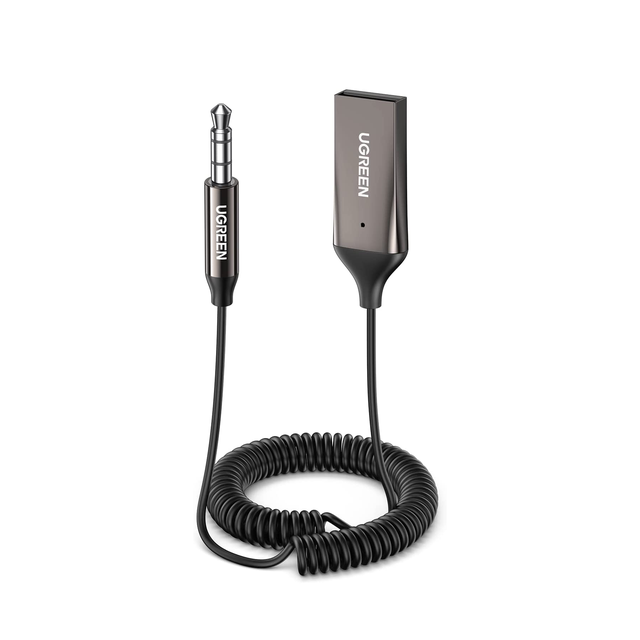 UGREEN Aux to Bluetooth 5.0 Adapter 3.5mm Bluetooth Receiver for Car USB 2.0 to 3.5mm Jack Kit