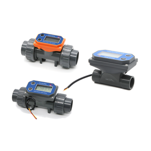 Débitmètre électronique à turbine DIJIANG ZJPVC-BT01 2.3-3.3V Affiche le débit instantané Compteur de débit total Sortie impulsionnelle - Product Image 1