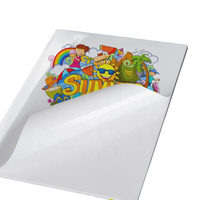 Papier autocollant vinyle imprimable jet d'encre brillant/mat blanc A3 A4 pour flexographie