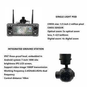 Dron de servicio pesado con carga útil Rtk Transportation Drone Entrega de larga distancia profesional Carga Uav con cámara 4K 10km Drones - Product Image 4