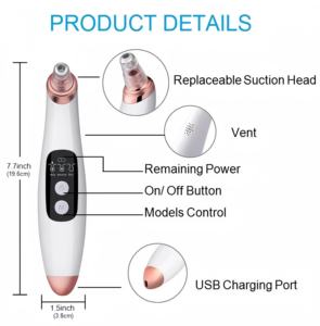 Removedor de Puntos Negros Eléctrico 6 en 1, Herramienta de Limpieza Profunda de Poros con Vacío, Precio Bajo, Venta Caliente - Product Image 2