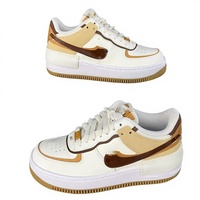 AF1 Shadow Air Force Macaron Jelly Original Pur, Patchwork Démonté, Unisexe, Léger, Semelle Épaisse, Polyvalent, Cuir Pleine Fleur