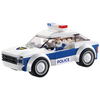 OXFORD TOWN MINI COCHE DE POLICÍA, Bloques de Construcción Compactos de Policía, Juguete de Construcción de Plástico ABS para Niños Mayores de 7 Años, Policía