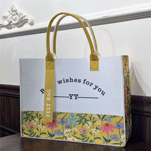 Sac fourre-tout en <span class=keywords><strong>feutre</strong></span> personnalisé pour le shopping, le rangement de cosmétiques et l'organisation, sac à main économique pour femmes - Product Image 2