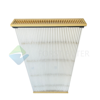 Éléments filtrants à panneaux plats en fibre synthétique POLYPLEAT personnalisés en usine, pré-filtre, plaque de collecteur de poussière, nouvelle efficacité de 99% pour