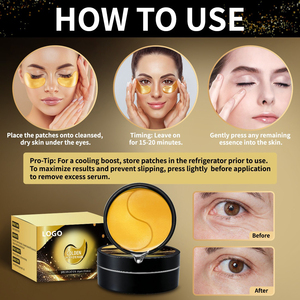 Parches de Hidrogel para Ojos con Colágeno y Oro 24K, Certificados por MSDS, Nutritivos e Hidratantes, en Envase de Frasco, para Todo Tipo de Piel - Product Image 4
