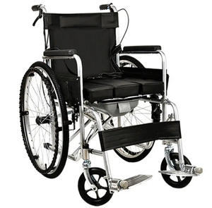 Haute qualité vente chaude <span class=keywords><strong>maison</strong></span> manuel métal pliant fauteuil roulant certifié CE meilleure vente poignée facile pliable Sport - Product Image 2