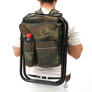 Ghế Gấp Cắm Trại Câu Cá Ngoài Trời Bãi Biển Ba Lô Ghế Đẩu Bãi Biển Với Túi Lạnh Ghế Dã Ngoại - Product Image 4