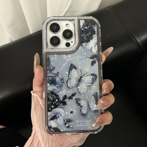360 étui de <span class=keywords><strong>téléphone</strong></span> à paillettes pour cadre de caméra époxy brillant pour Huawei <span class=keywords><strong>Honor</strong></span> 400 5G X7D 4G 5G X6C X7C 400 lite - Product Image 1