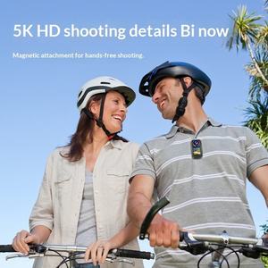 Mini caméra d'action 5K à double écran, WiFi, étanche, caméra corporelle, écran tactile, portable pour le cyclisme, la randonnée, le vlogging - Product Image 4