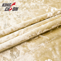 Tissu en velours super doux de qualité supérieure Kingcason, 100% polyester, motif jacquard gaufré, pour rideaux et vêtements pour filles
