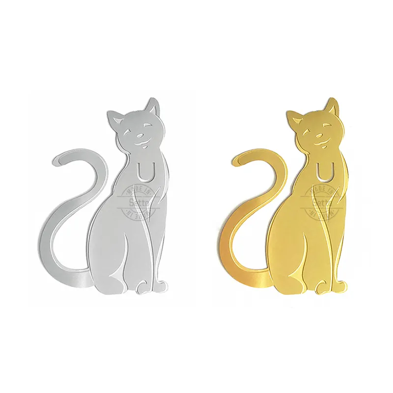 Custom Mini Enamel Animal Brass Metal Paper Clip Bookmark