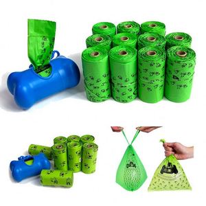 Custom Eco-friendly Cornstarch <b>Compostable</b> Dog Poop <b>Bags</b> with Odor Control for Pet Waste - Product Image 1