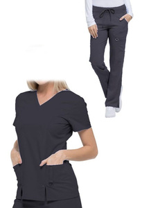 Slim Fit belleza enfermera de traje de moda de diseño de Hospital uniforme elegante Bata - Product Image 6