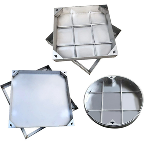 Cổ điển đúc thép không gỉ vô hình <span class=keywords><strong>manhole</strong></span> bìa và khung với Tùy chỉnh màu sắc/Kích thước và nhà máy Giá giảm giá - Product Image 2