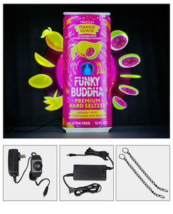 Espositore per Poster con Cornice in Alluminio e LED Neon, Retroilluminato, Montaggio <span class=keywords><strong>a</strong></span> <span class=keywords><strong>Parete</strong></span>, Facile da Montare, per Interni, con Telecomando - Product Image 5