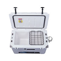 Glacière rigide isotherme portable 45QT en LLDPE avec logo personnalisé, étanche, pour pique-nique, camping et stockage alimentaire – Chine