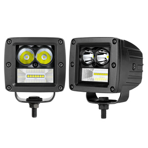 ไฟคอมโบลำแสงสีขาว6000K สว่างเป็นพิเศษไฟ LED สี่เหลี่ยม3นิ้วสำหรับรถยนต์ออฟโรด4x4อุปกรณ์เสริมรถยนต์ - Product Image 1