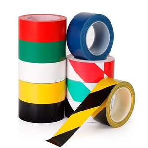 Ruban de signalisation PVC noir, protection de voie, ruban de danger, ruban de blocage, bande de précaution, ruban de signalisation réfléchissant pour travaux de construction - Product Image 1