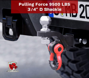 <span class=keywords><strong>Gancio</strong></span> di <span class=keywords><strong>Traino</strong></span> Rinforzato 4x4 Fuoristrada in Acciaio al Carbonio Forgiato Tipo USA con Anello a D da 2 Pollici - Product Image 5