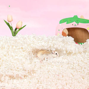 Couleurs vives, fournitures pour petits animaux - litière en papier et coton adaptée aux <span class=keywords><strong>hamsters</strong></span>, absorbante, désodorisante, fournitures décoratives pour animaux de compagnie - Product Image 3