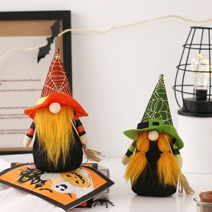 Para el Hogar, Nuevos Productos, Decoraciones de Halloween, Calabaza, Muñeca de Bruja Anciana sin Rostro, Adornos de Tela de Seda - Product Image 3
