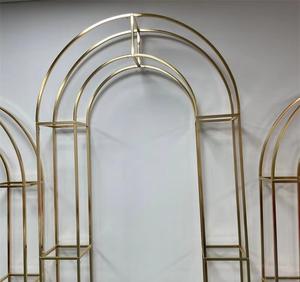Arche de mariage carrée en métal personnalisée MTY – Cadre de toile de fond commercial durable et écologique pour lieux de mariage et banquets d'hôtel - Product Image 6