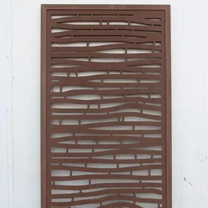 Paneles decorativos de celosía, plástico y madera, WPC