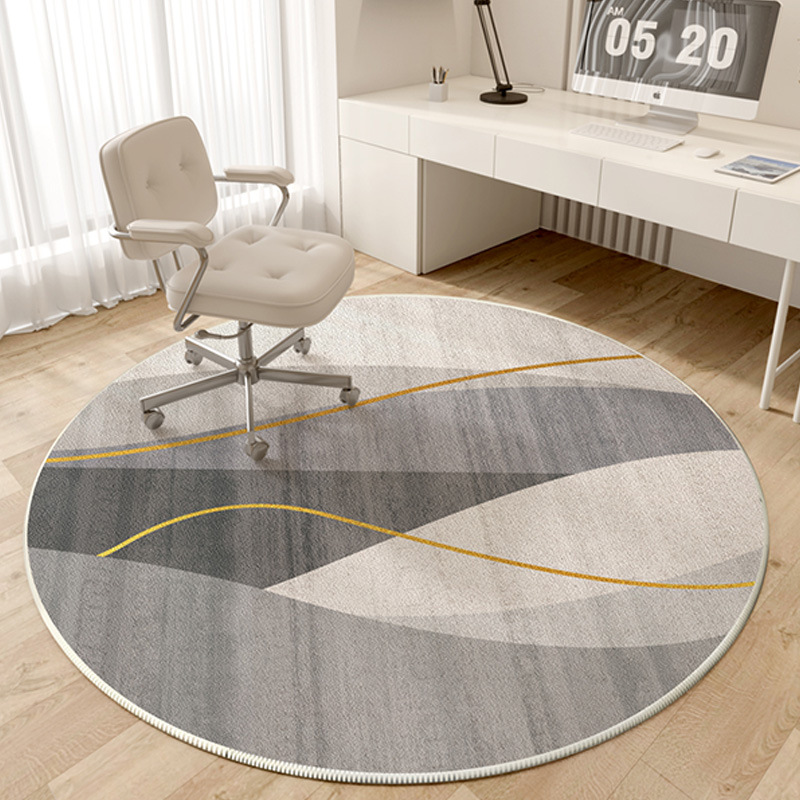 Cercle paysage gris velours