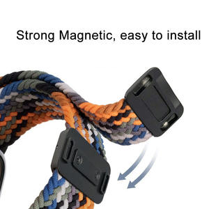 Coolyep多色奢华尼龙编织替换腕带软透气带磁扣小米米带10 - Product Image 3