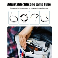 Lampe de lecture USB-C rechargeable en gros, à porter autour du cou, mains libres, avec bras flexibles pour la lecture, le tricot et les voyages