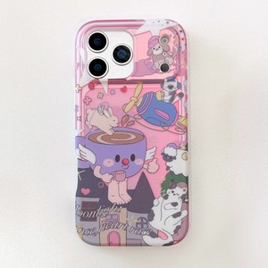 Coque de téléphone double IMD 2-en-1 motif dessin animé chien lapin chat mignon pour filles, compatible iPhone 13 14 15 16 17 Pro Max, personnalisable OEM - Product Image 5
