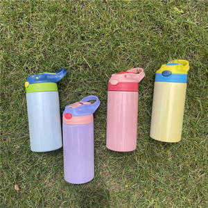 Botella de agua lisa con brillo UV, vaso con 2 funciones, 350ml, para sublimación, cambia de color en la oscuridad - Product Image 5