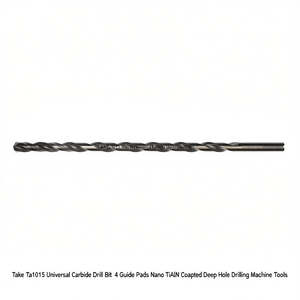 Ttake Ta1015 Universal Carbide Drill Bit 4 <b>Guide</b> Pads Nano TiAlN Coated Deep Hole <b>Drilling</b> Machine Tools - Product Image 2