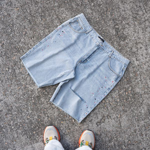 Pantalon personnalisé surdimensionné à imprimé vache en fourrure, sublimation, taille haute, coton, ample, bermuda d'été, pantalon homme, short en cuir pour homme - Product Image 1