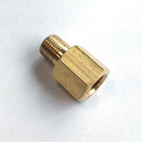 1/8 BSPT macho a 1/8-27 NPT hembra Sensor de calibre remitente latón CNC mecanizado adaptador de rosca reductor