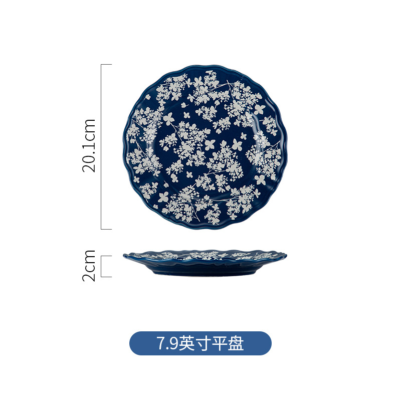 7.9 "Plato plano (carcasa azul)