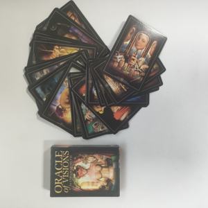 Diseño de logotipo personalizado del fabricante, cartas de <span class=keywords><strong>Tarot</strong></span> de tamaño completo, tarjeta de juego y guía, juego exquisito de papel personalizado ORACLE of VISIONS - Product Image 6