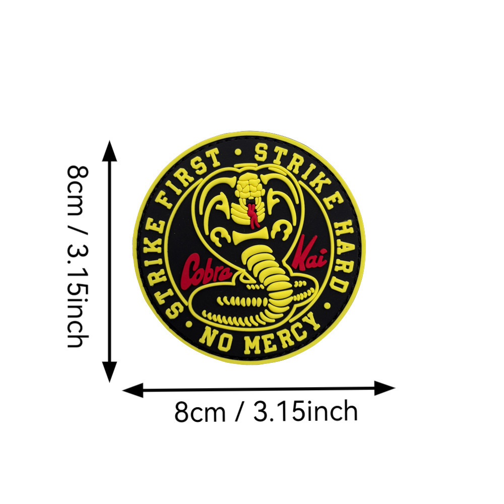 Cobra Kai rotondo giallo