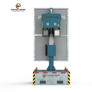Torre de Luz Solar Portátil en Stock con Mástil Manual de 4.5M de Altura para Eventos al Aire Libre y Minería - Product Image 2